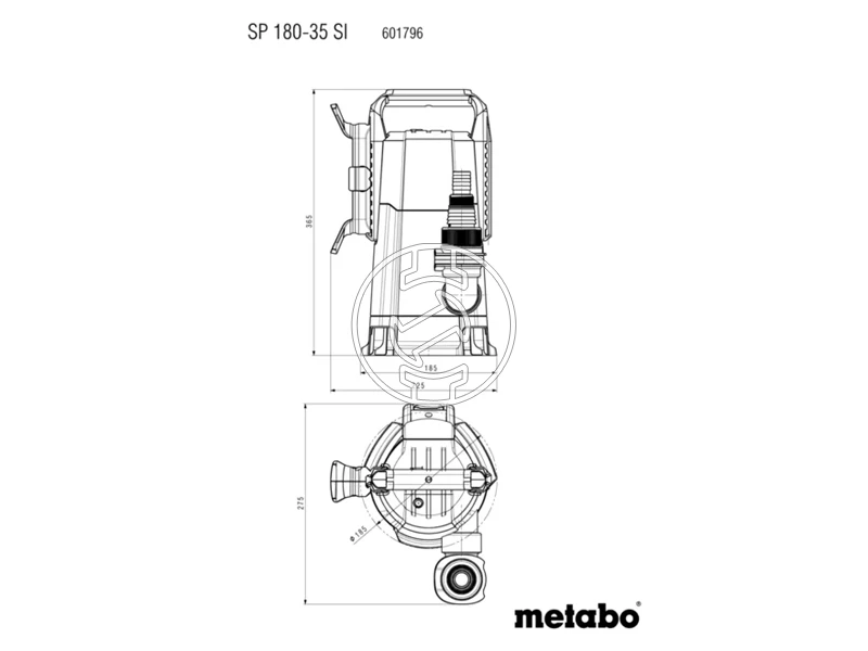 Metabo SP 180-35 SI búvárszivattyú szennyezett vízre 600 W