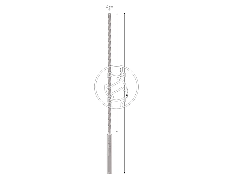 Bosch PRO SDS max-4 sDS-Max négyélű fúrószár 12 x 400 x 540 mm