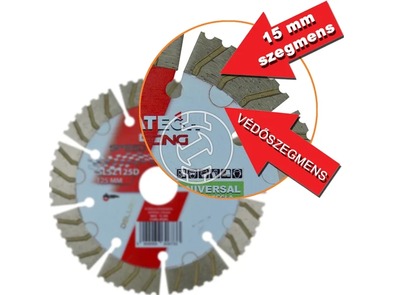 Kép: Speed Racing szegmenses DELUX 125x222x15 mm gyemant vagotarcsa universal.webp