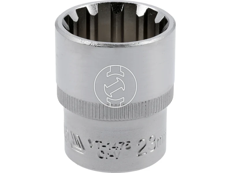 Kép: Spline profilu dugokulcsfej 12 hajtas 23 mm 38 mm hossz.webp