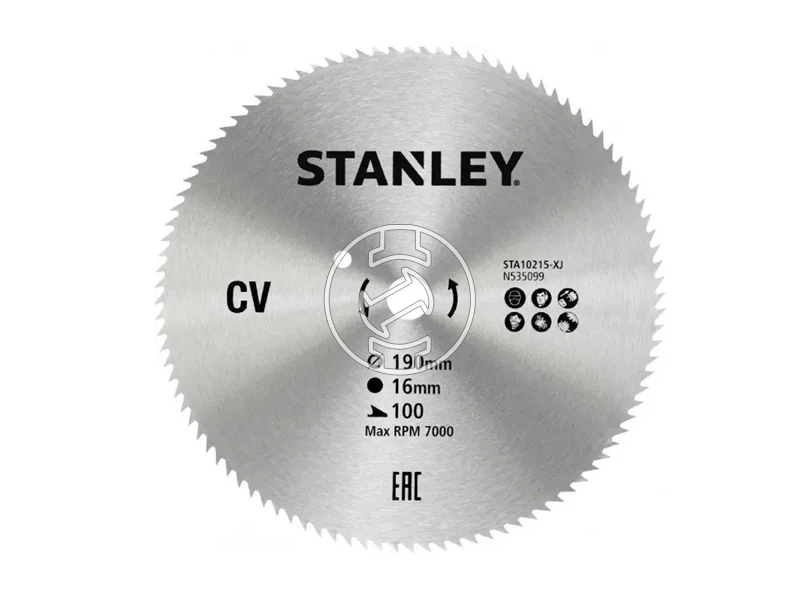 Stanley STA10215-XJ körfűrészlap 190 x 16 x 100T