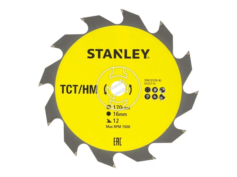 Stanley STA13120-XJ körfűrészlap 170 x 16 x 12T