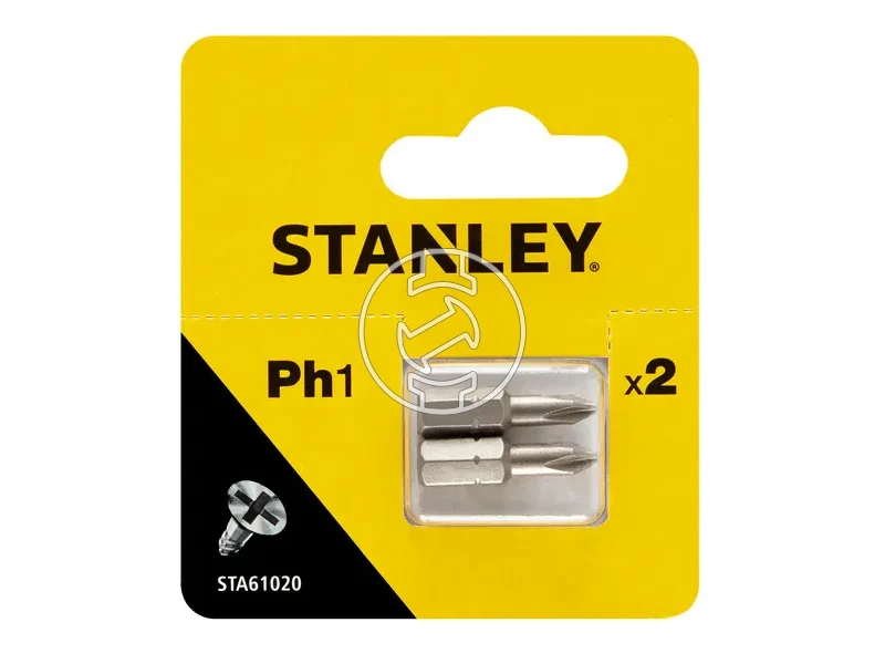 Stanley phillips behajtóbit PH2 | 25 mm | 1/4 inch, 6,35 mm | 2 db
