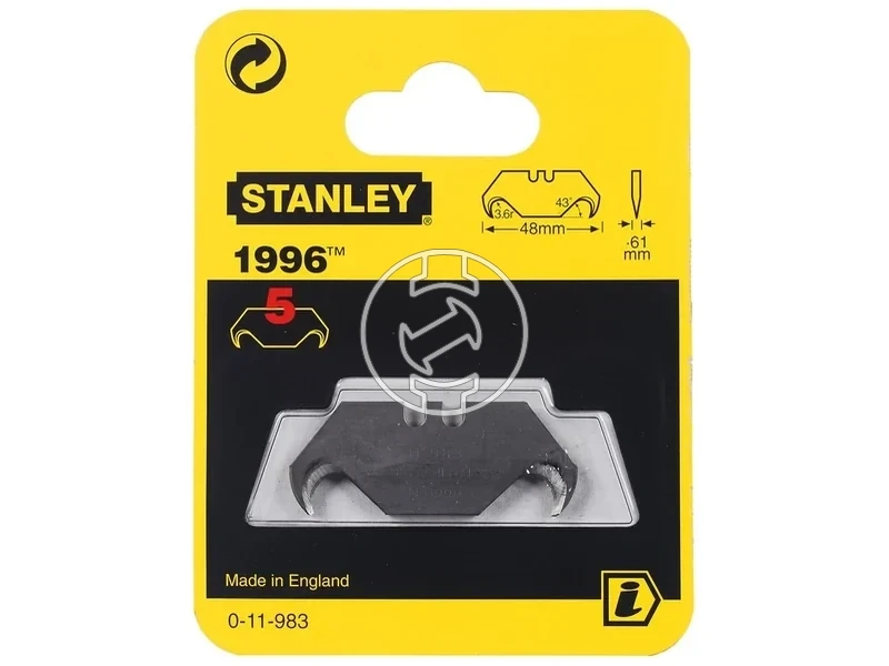 Kép: Stanley 0-11-983 trapez penge 1996 konkav 5 buc_3.webp