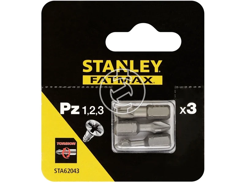 Kép: Stanley bit keszlet PZ1-PZ3 25 mm 3 reszes_1.webp