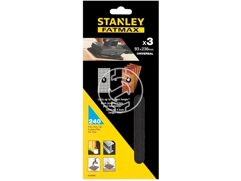 Kép: Stanley csiszolohalo keszlet 93 x 230 mm 3 db P240_1.webp