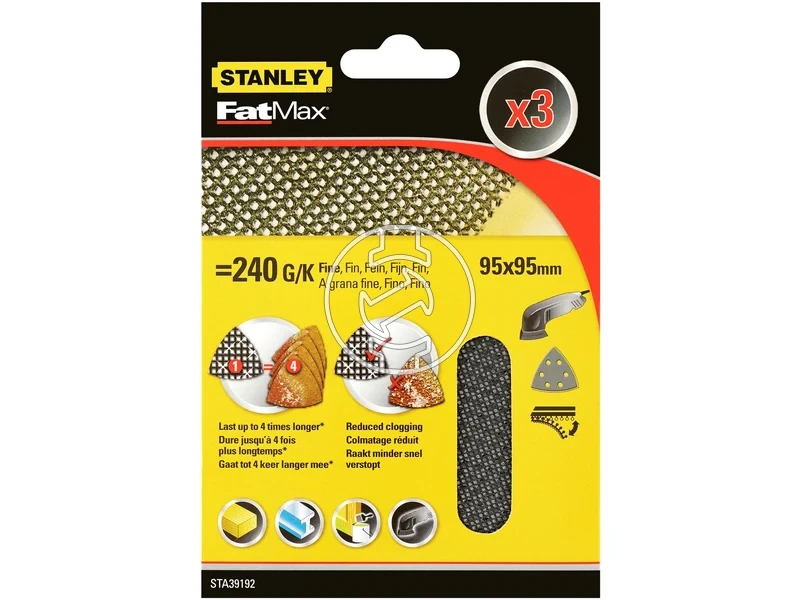 Kép: Stanley csiszolohalo keszlet 93 x 93 mm 3 db P240_1.webp