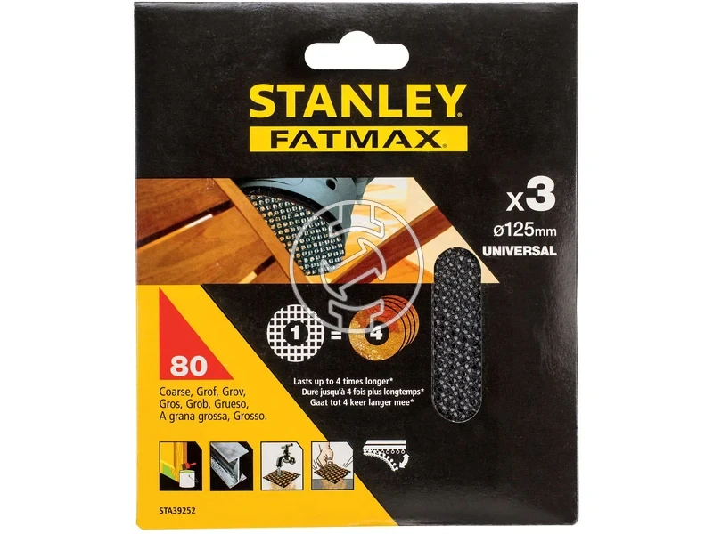 Kép: Stanley excenter csiszolohalo keszlet 125 mm 3 db P80_1.webp