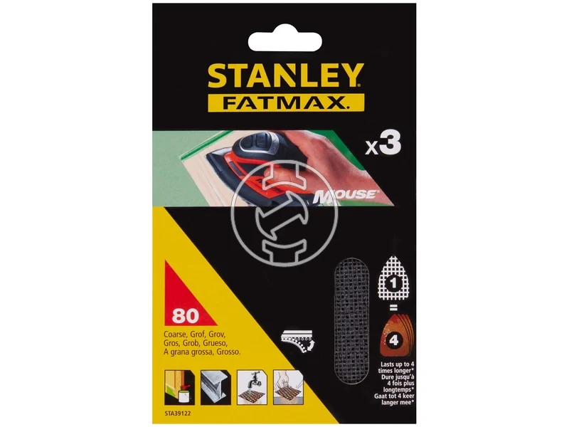 Kép: Stanley mouse csiszolohalo keszlet 135 x 95 mm 3 db P80_1.webp