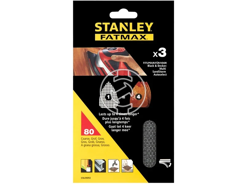 Kép: Stanley multicsiszolo csiszolohalo keszlet 115 x 280 mm 3 db P80_0.webp