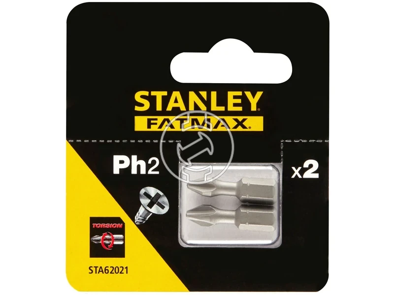 Kép: Stanley phillips behajtobit PH2 25 mm 2 db_1.webp