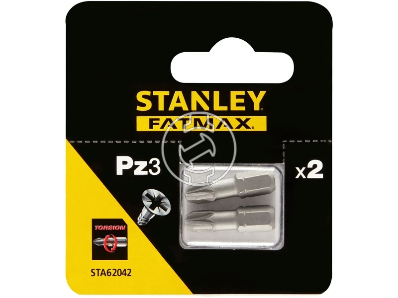 Kép: Stanley pozidrive behajtobit PZ3 25 mm 2 db_1.webp