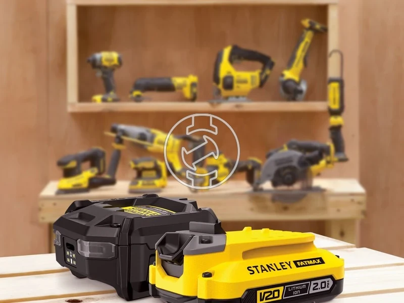 Kép: Stanley SFMCB10D1-QW akkumulator es tolto szett V20 18V_1.webp