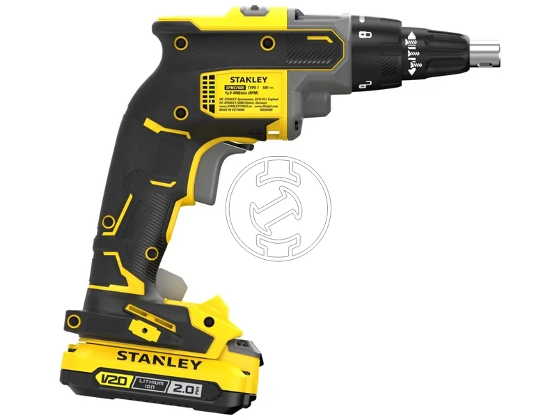 Kép: Stanley SFMCF600D1S-QW akkus csavarbehajto melysegutkozovel V20 kefementes 1 x 2.0 Ah_4.webp