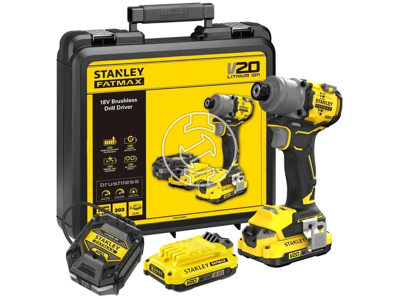 Kép: Stanley SFMCF830D2K-QW akkus utvecsavarozo 18V 2 x 2.0 Ah hordtaska_0.webp
