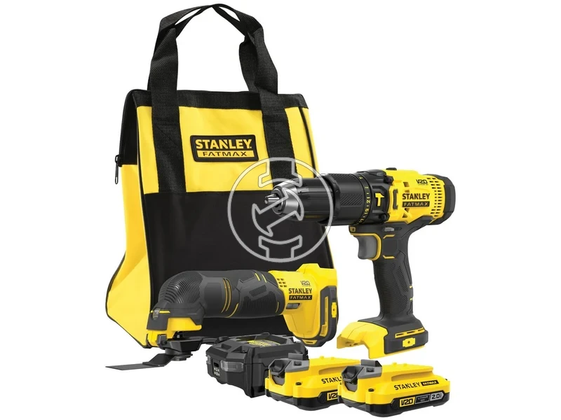 Kép: Stanley SFMCK213D2S-QW akkus gep szett V20 18V 2 x 2.0 Ah_0.webp