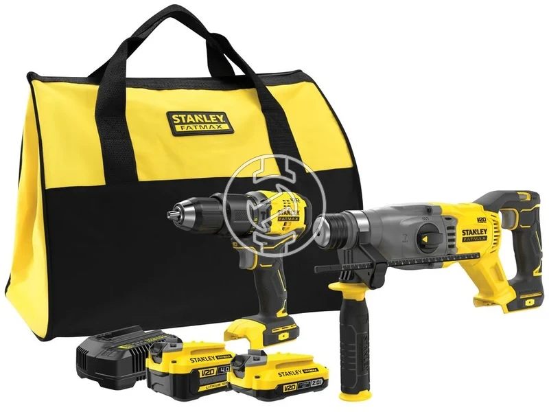 Kép: Stanley SFMCK216MDS-QW akkus gep szett V20 18V 1 x 4 Ah 1 x 2.0 Ah_0.webp