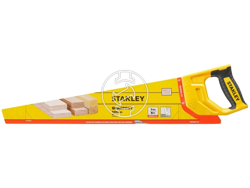 Kép: Stanley Sharpcut egykezes kezi furesz 7 TPI 550 mm_2.webp