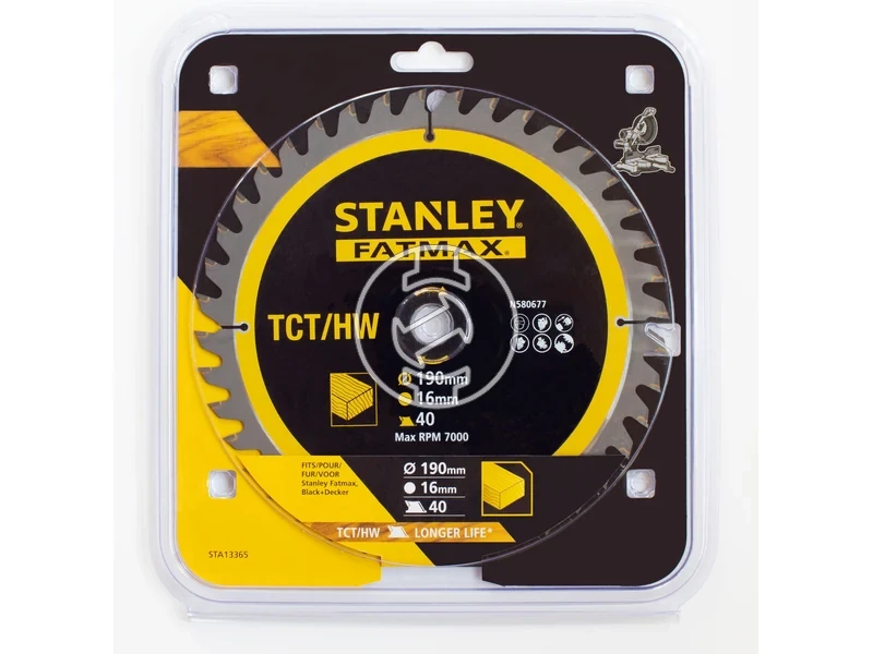 Kép: Stanley STA13365-XJ korfureszlap 190 x 16 x 40T_1.webp