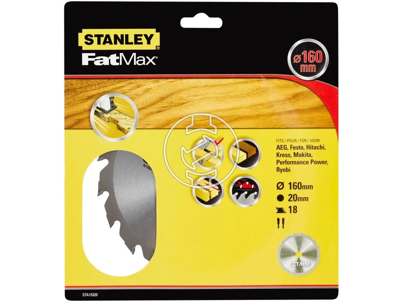 Kép: Stanley STA15320-XJ korfureszlap 160 x 20 x 18T_1.webp