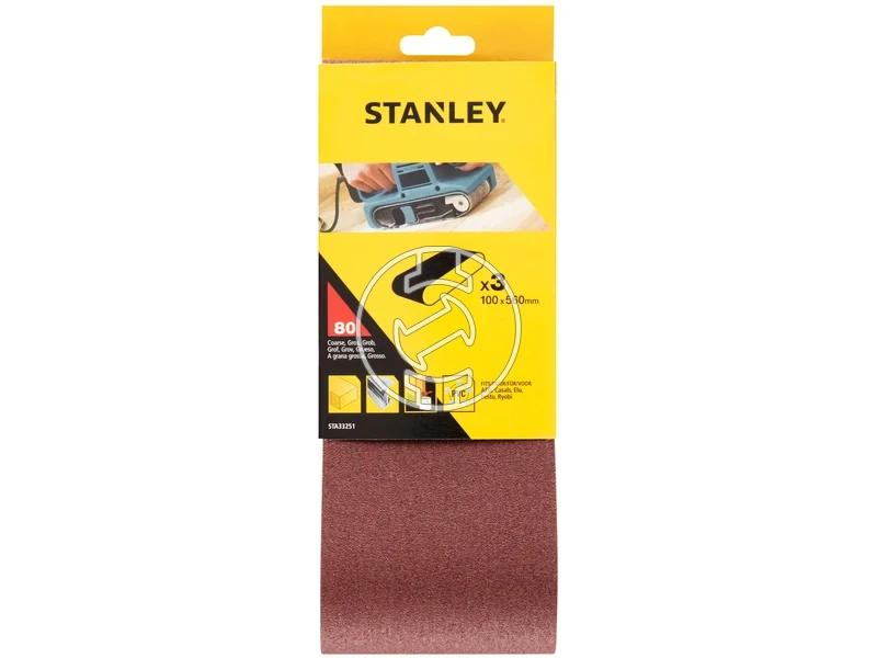 Kép: Stanley vegtelenitett csiszoloszalag 100 x 560 mm 80g_1.webp