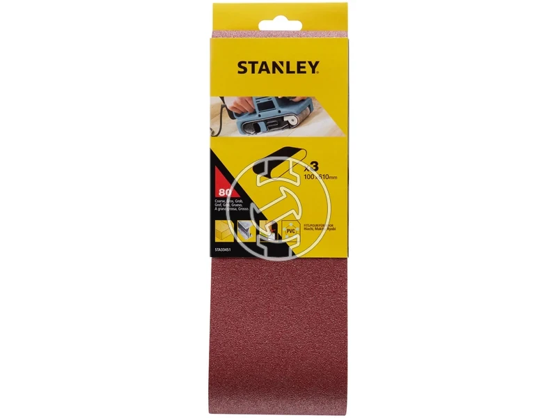 Kép: Stanley vegtelenitett csiszoloszalag 100 x 610 mm 80g_1.webp