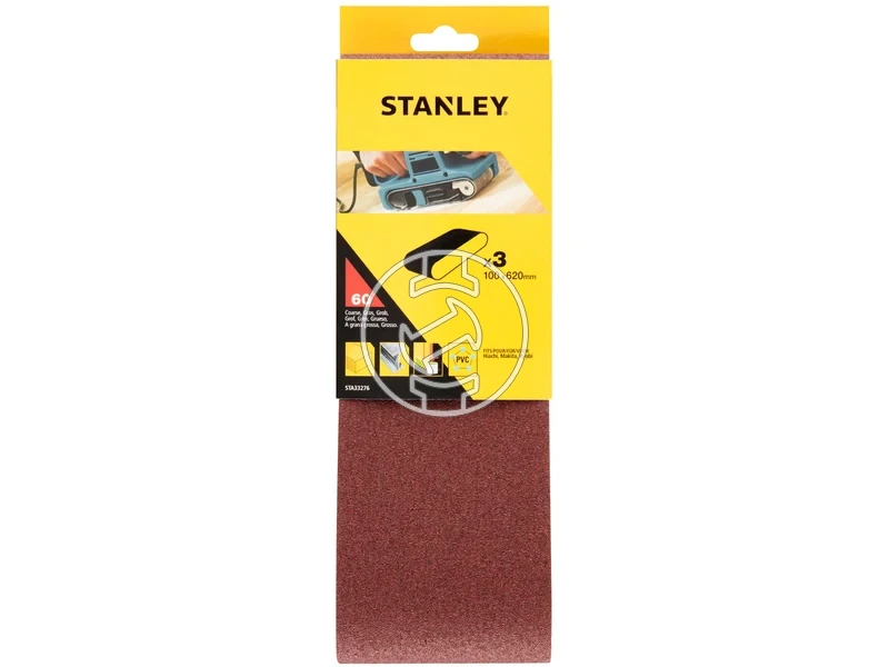 Kép: Stanley vegtelenitett csiszoloszalag 100 x 620 mm 60g_1.webp