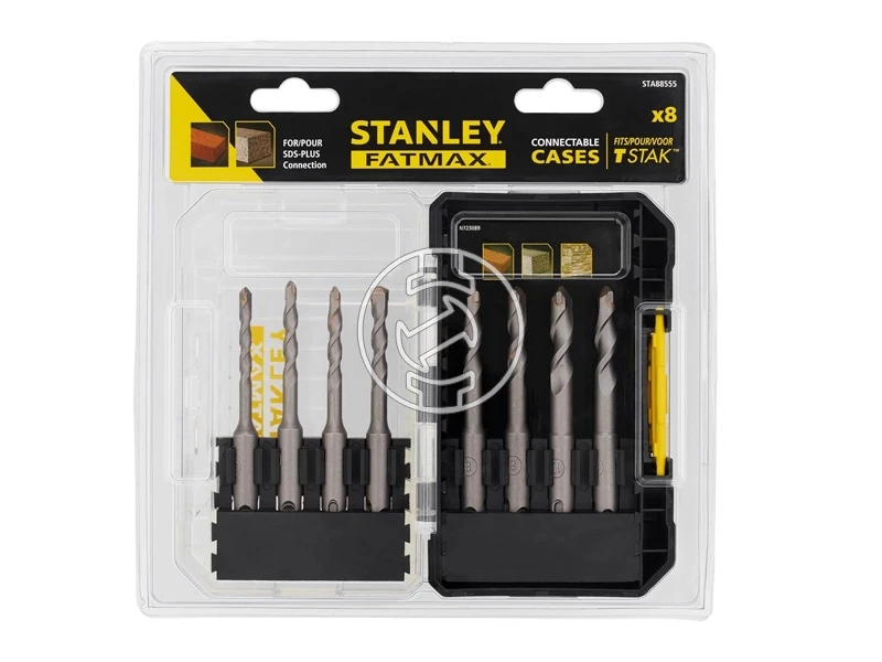 Stanley FatMax sds-plus fúrószár készlet 5-10 mm, 8 részes, MULTI-STACK