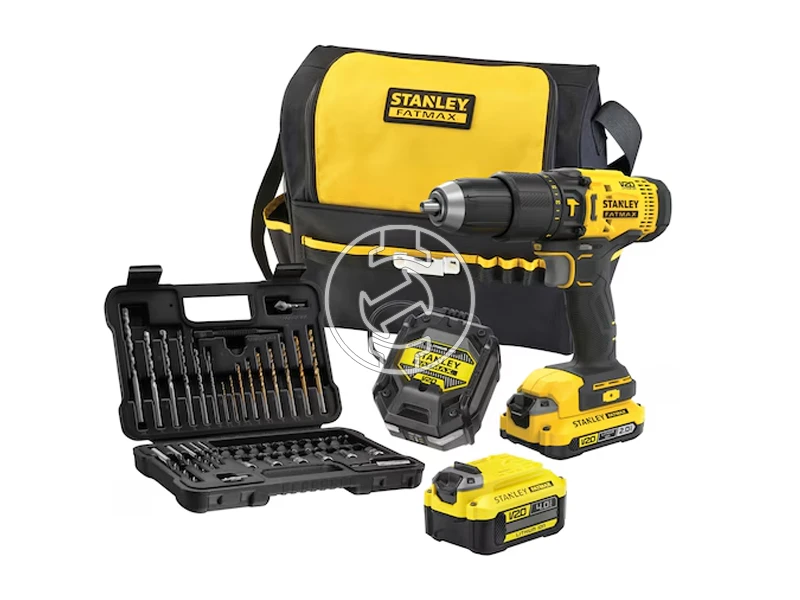 Stanley SFMCD711DMA akkus ütvefúró-csavarozó 18 v | 50 Nm | 13 mm | Szénkefés | Akku és töltővel | Vászontáskában