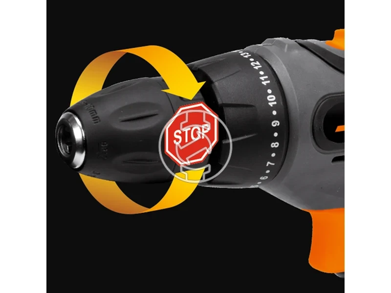 Kép: Sthor 78085 akkus furocsavarozo tokmanyos 20 V 45 Nm 2 Ah akku tolto.webp