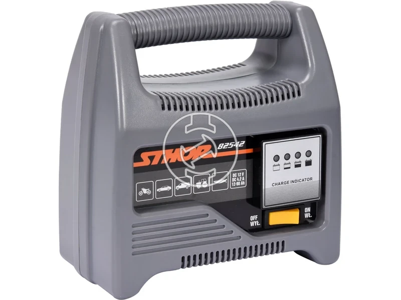 Kép: Sthor 82542 akkumulatortolto-indito 12 V6 A max. 90 Ah.webp