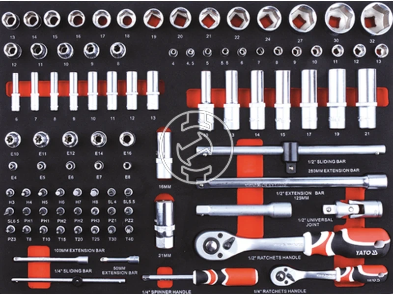 Kép: Szerszamkocsi szerszamokkal 211 reszes YATO 11.webp