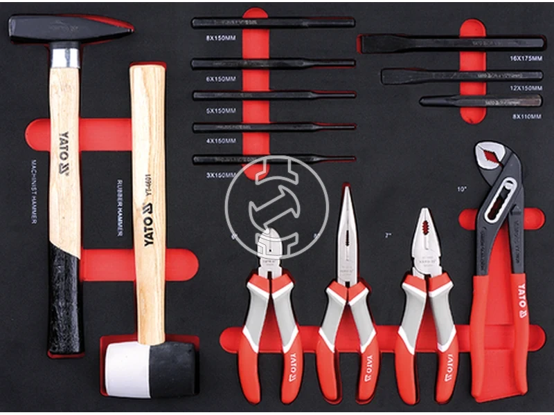 Kép: Szerszamkocsi szerszamokkal 211 reszes YATO 11.webp