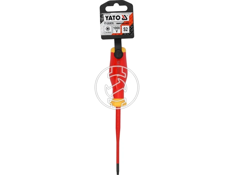 Kép: Szigetelt extra vekony Torx csavarhuzo T15 x 100 mm.webp