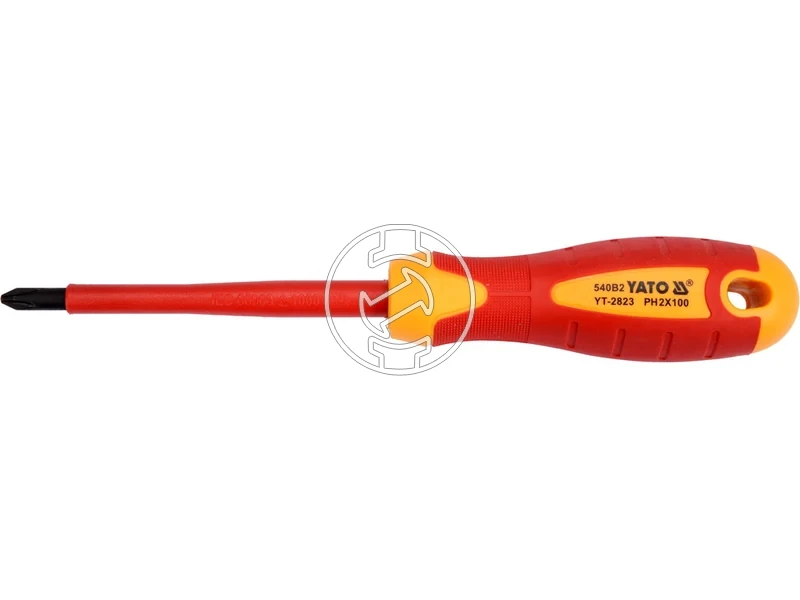 Kép: Szigetelt keresztfeju Phillips csavarhuzo PH2 x 100 mm.webp