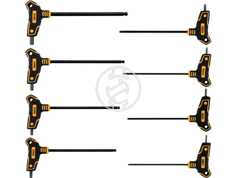 Kép: T-markolatu gombfeju imbuszkulcs keszlet 8 reszes.webp