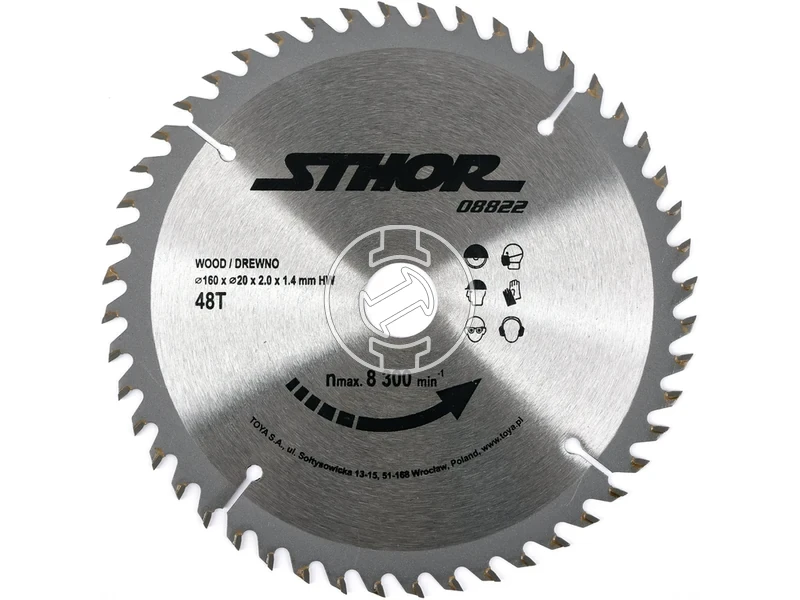 Kép: TCT korfureszlap fahoz 160 x 20 mm 48 fog.webp