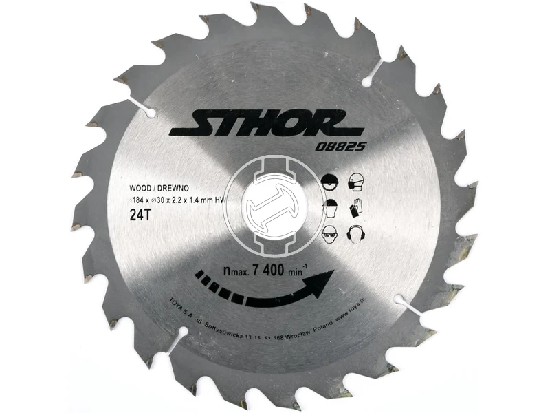 Kép: TCT korfureszlap fahoz 18430 mm 24 fog.webp