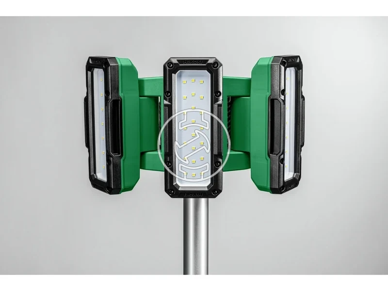 Kép: Teleszkopos alloreflektor 3 elforgathatodontheto fej 1000200030004000 Lumen halozati csatlakozo hibrid akkurol vagy halozatrol IP55 88Kg.webp