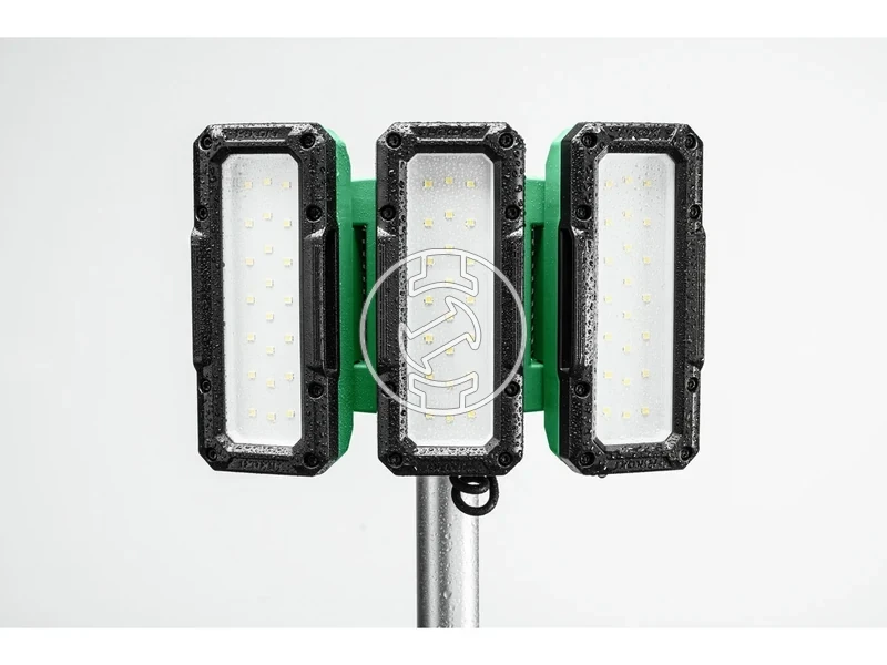 Kép: Teleszkopos alloreflektor 3 elforgathatodontheto fej 1000200030004000 Lumen halozati csatlakozo hibrid akkurol vagy halozatrol IP55 88Kg.webp