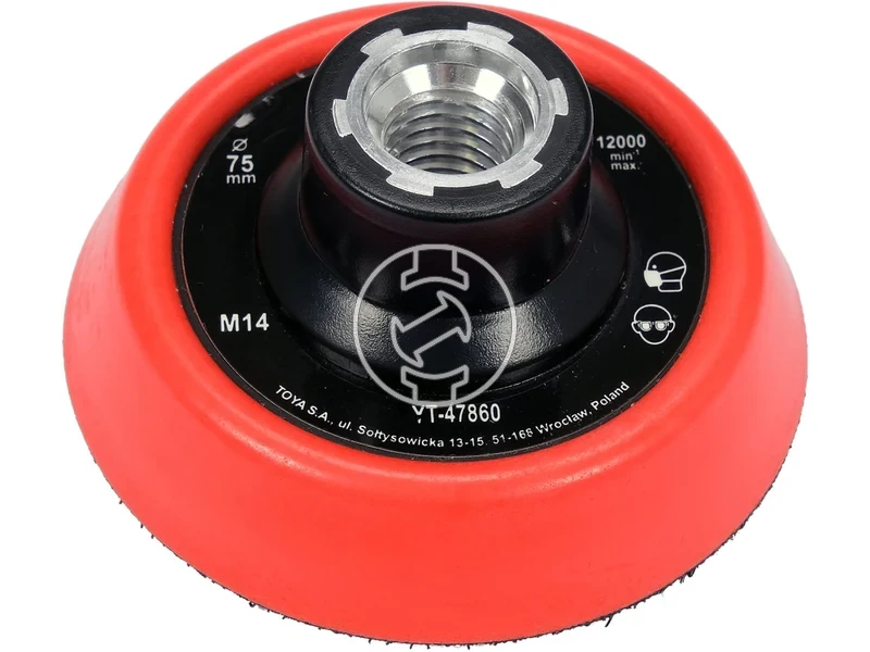 Kép: Tepozaras csiszolotanyer 75 mm M14 menetes.webp