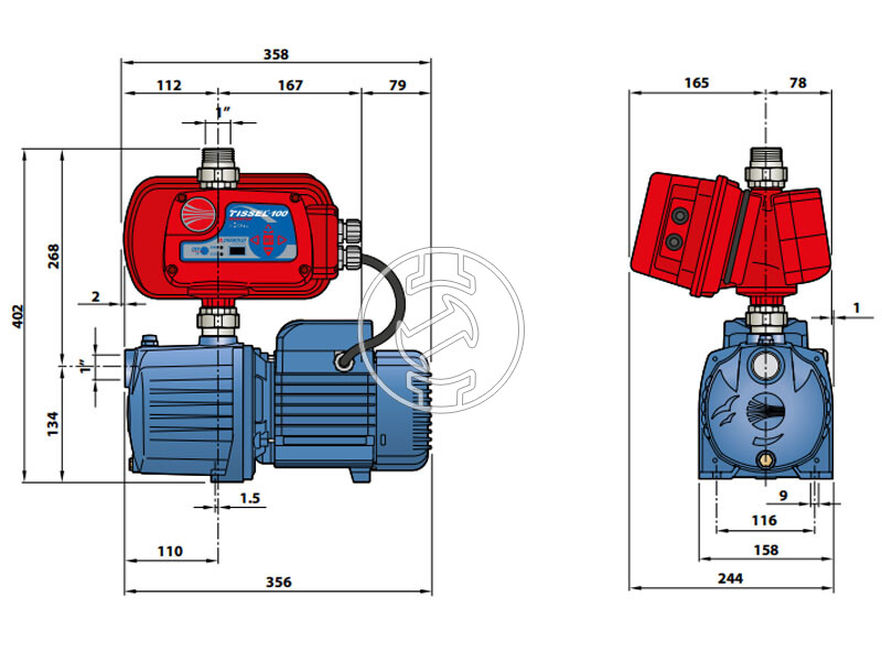 Pedrollo TS1-4CP100 inverteres szivattyú