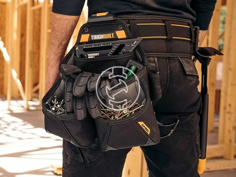 Toughbuilt 3 részes övtáska szett kalapácstartóval