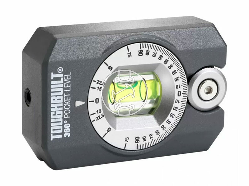 Toughbuilt 360° 8 cm mágneses zseb vízmérték