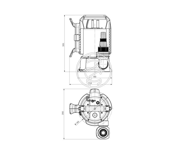 Metabo TP 95 ASF Inox búvárszivattyú tisztavízre