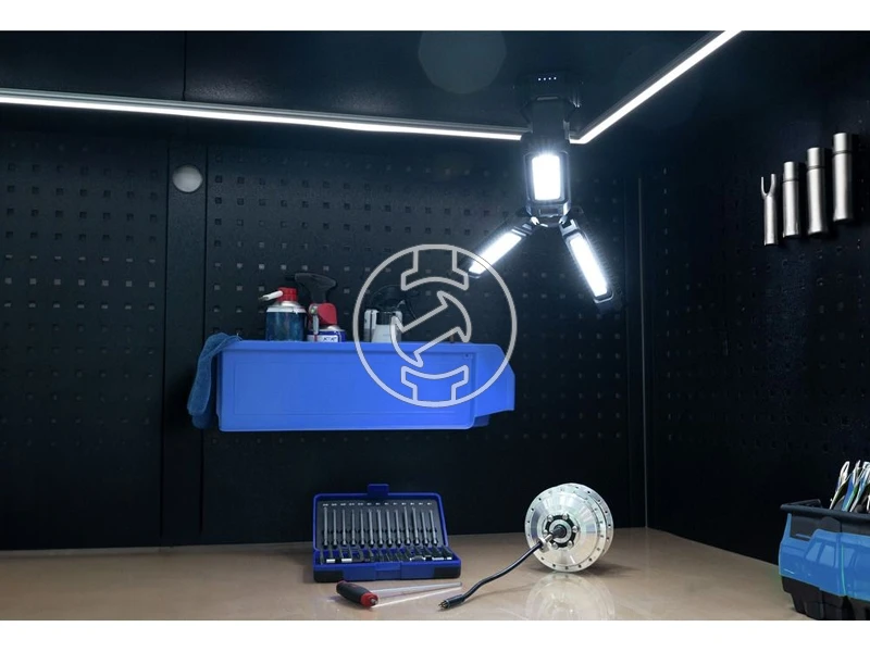 Ansmann WL7000R akkus teleszkópos térmegvilágító lámpa 7000 lm, 3 x 22 W SMD-LED