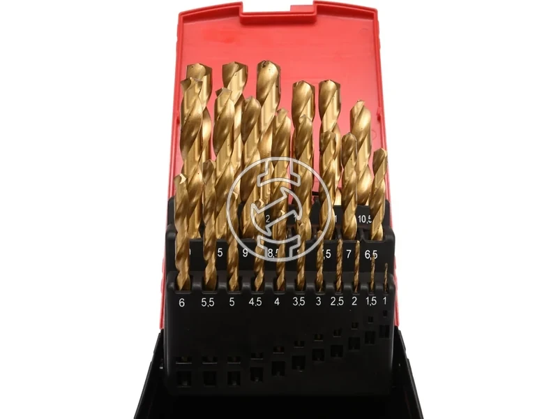 Kép: TWIST DRILL BIT SET HSS-TiN 25PCS 1-13MM.webp