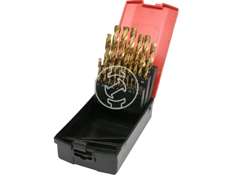 Kép: TWIST DRILL BIT SET HSS-TiN 25PCS 1-13MM.webp