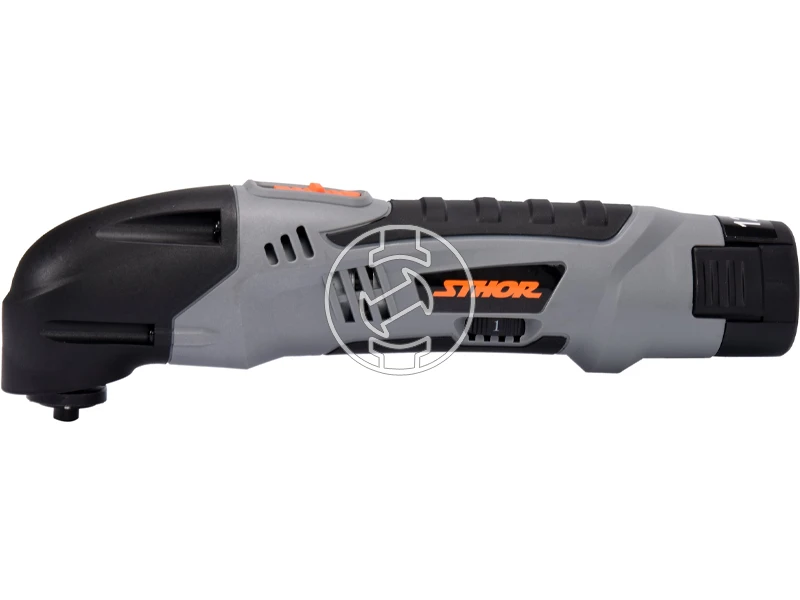 Sthor 78123 akkus multifunkciós gép rezgő 12 V + 1,5 Ah akku + töltő