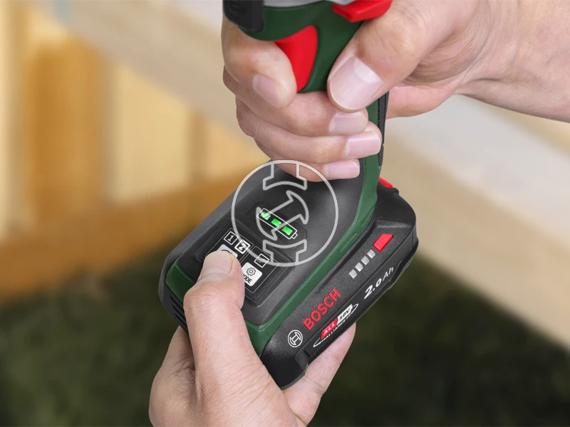 Bosch UniversalImpactDrive 18V-210 akkus ütvecsavarozó bitbefogással 1x 2,0Ah, AL18V-20, hordtáska